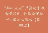 “知心姐姐”卢勤的家教智慧22讲，教你读懂孩子，做知心家长【Df-0012】-副业圈