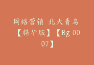 网络营销  北大青鸟 【精华版】【Bg-0007】-副业圈