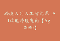 跨境人的人工智能课，AI赋能跨境电商【Ag-0080】-副业圈