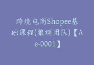 跨境电商Shopee基础课程(狼群团队)【Ae-0001】-副业圈