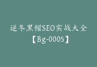 逆冬黑帽SEO实战大全【Bg-0005】-副业圈