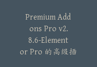 Premium Addons Pro v2.8.6-Elementor Pro 的高级插件【G-0068】-副业圈