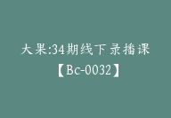 大果:34期线下录播课【Bc-0032】-副业圈